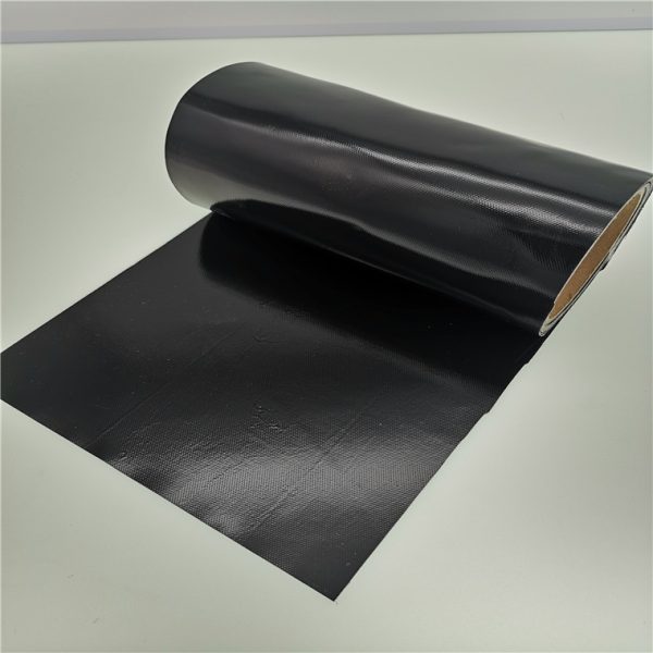black coated fiberglass cloth